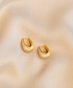 Banana hoop earrings - Gold