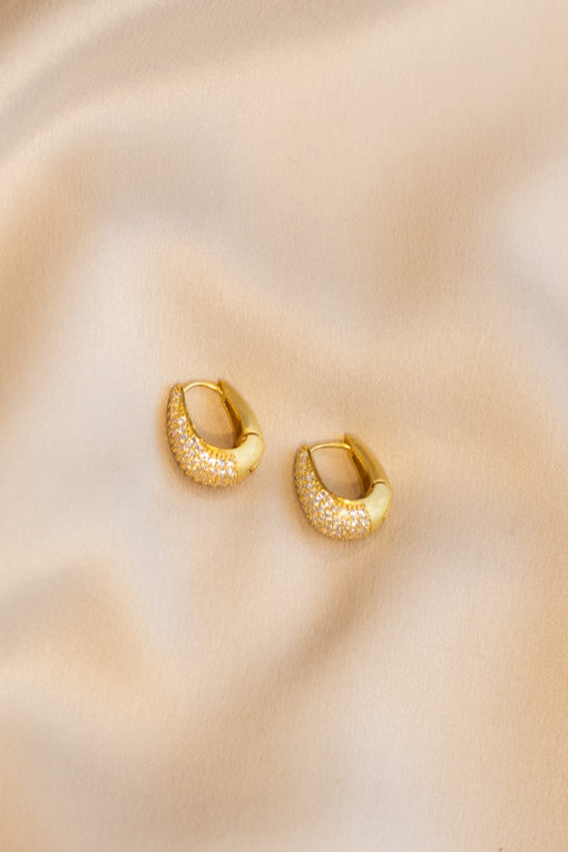 Banana hoop earrings - Gold