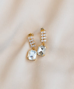 Filipa Swarovski earrings - Clear