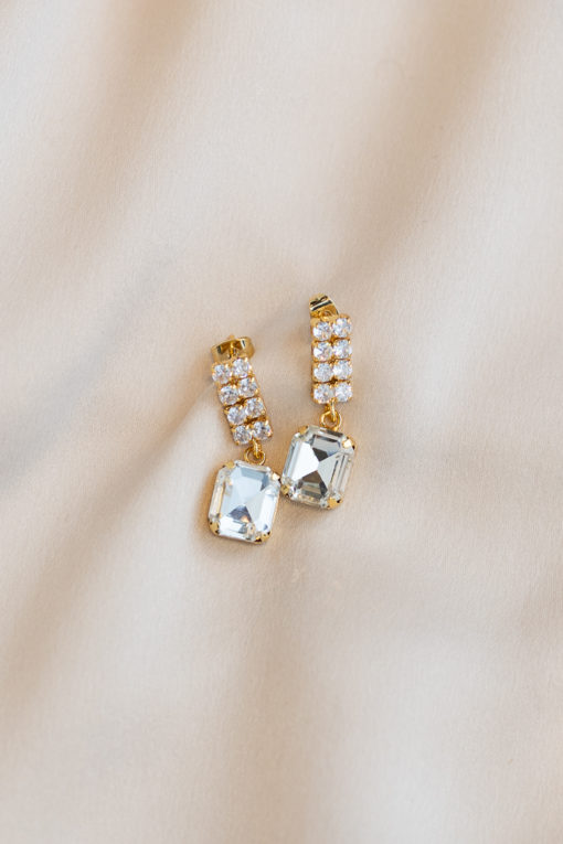 Filipa Swarovski earrings - Clear