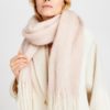 Dereen, fluffy wool scarf - pale lilac