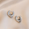 Jackie double hoop earrings - Silver