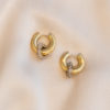 Jackie double hoop earrings - Gold