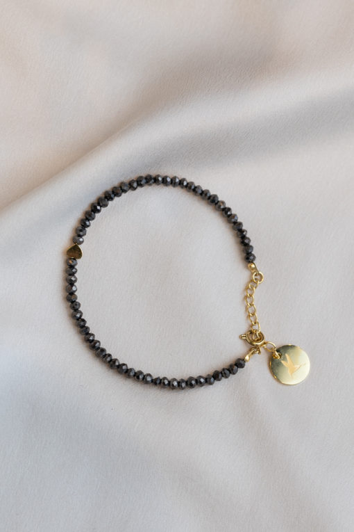 Fanny Crystal Bracelet - Mud