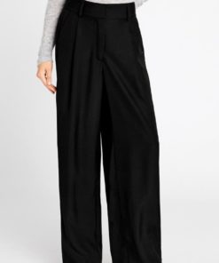 Maddeline, high waist wide leg - Black