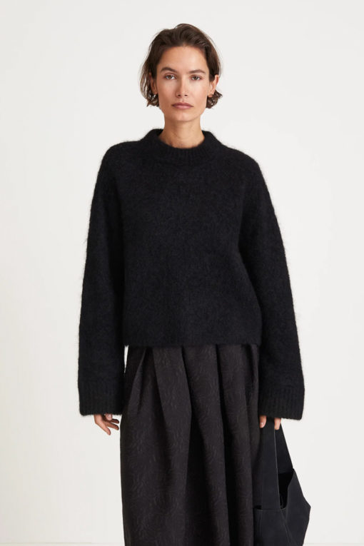 Niclas short sweater - Black