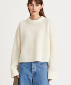 Niclas short sweater - White