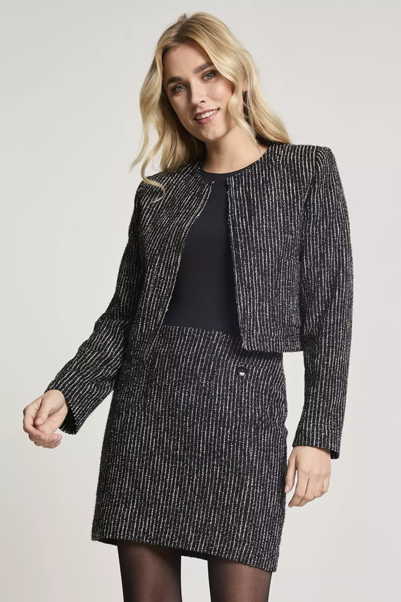 Julia Bouclé jacket, Black