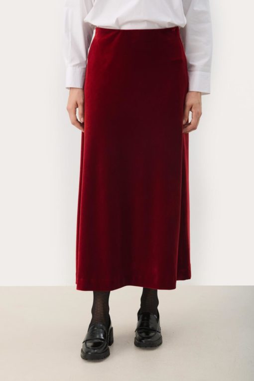 Meya skirt - Rhytmic red