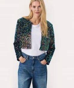 Marta jacket, Multi colour sequins