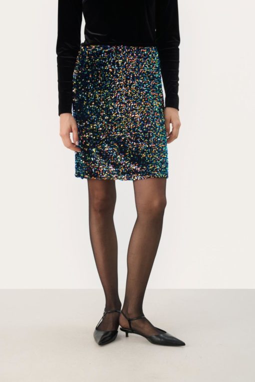 Madelina skirt, Multi colour sequins