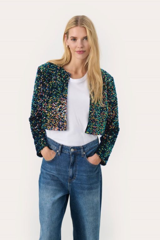 Marta jacket, Multi colour sequins