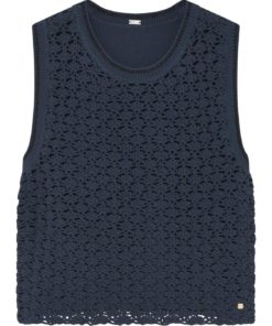 Lulle, crochet top - Blue nights