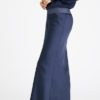 Elly, bias cut long skirt - Blue nights