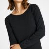 Jill, L/S slim t-shirt - Black