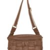 Jio, leather bum bag - Brown