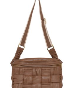 Jio, leather bum bag - Brown