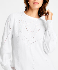 Iben, blouse - White