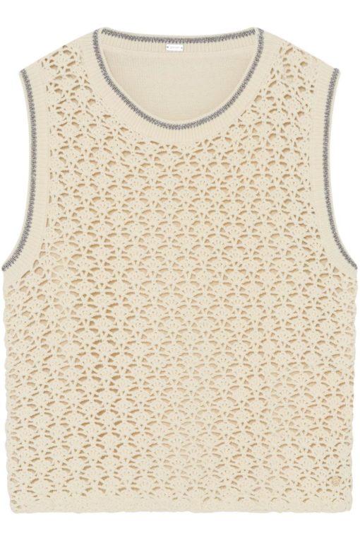 Lulle, crochet top - Antique white