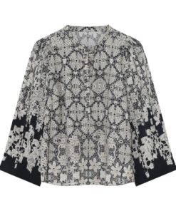 Neomi, blouse - Blue/sand
