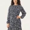 Phillipa dress - Dark Navy Dot