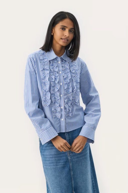 Pranvera shirt - Amparo Blue Stripe