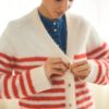 Pakize cardigan - Mars Red Stripe