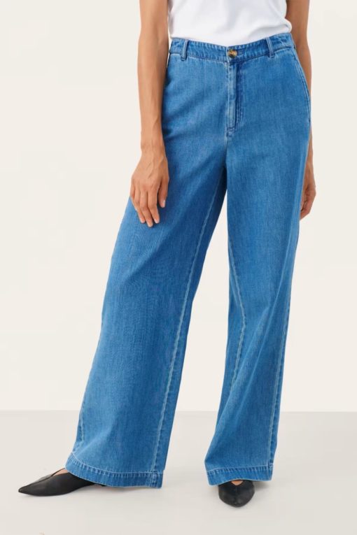 Coralie trousers - Medium Blue Denim