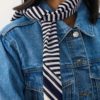 Phi scarf, Dark Navy Stripe