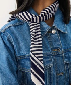 Phi scarf, Dark Navy Stripe