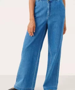 Coralie trousers - Medium Blue Denim
