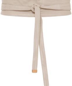 Cam, lamb leather tie belt - Sand