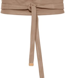 Cam, lamb leather tie belt - Beige