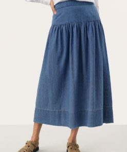 Nellia skirt - Medium blue denim