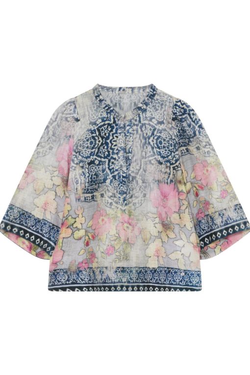 Neomi, blouse - Rose/navy