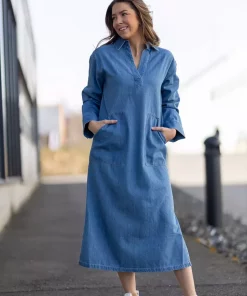 Lolla dress - Medium blue denim