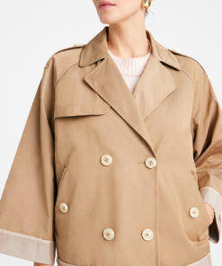 Thereza, short trench coat - Beige