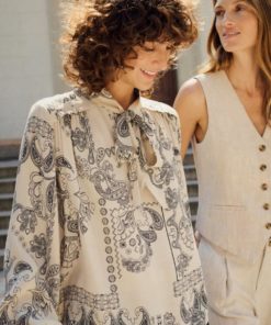 Najia Shirt - French oak paisley