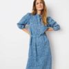 Nadija Dress - Denim Rose