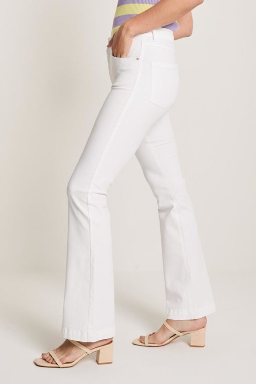 Jade, White denim (long)