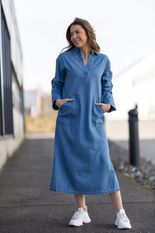 Lolla dress - Medium blue denim