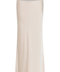 Elly, bias cut long skirt - Sand