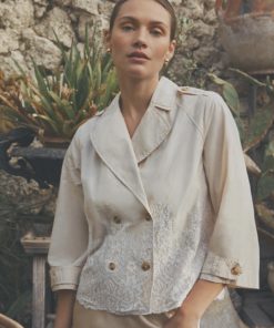 Thia, shirt jacket - Sand