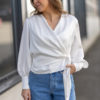 Anais silkebluse - Offwhite