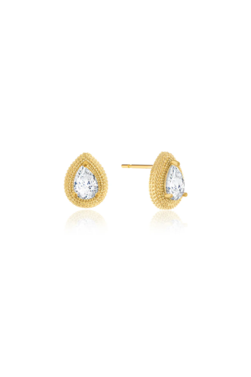 Drop stud earrings - Gold