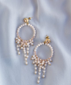 Chandelier earrings - Peach