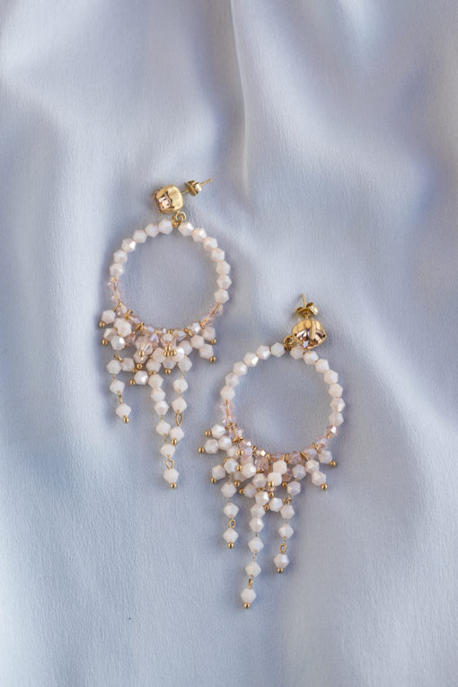 Chandelier earrings - Peach