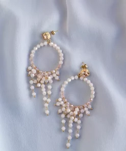 Chandelier earrings - Peach