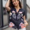 Ina, shirt - Dark blue