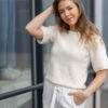 Madelin, short knit - Off white